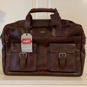 Rawlings Leather Ace Messenger Bag - Brown